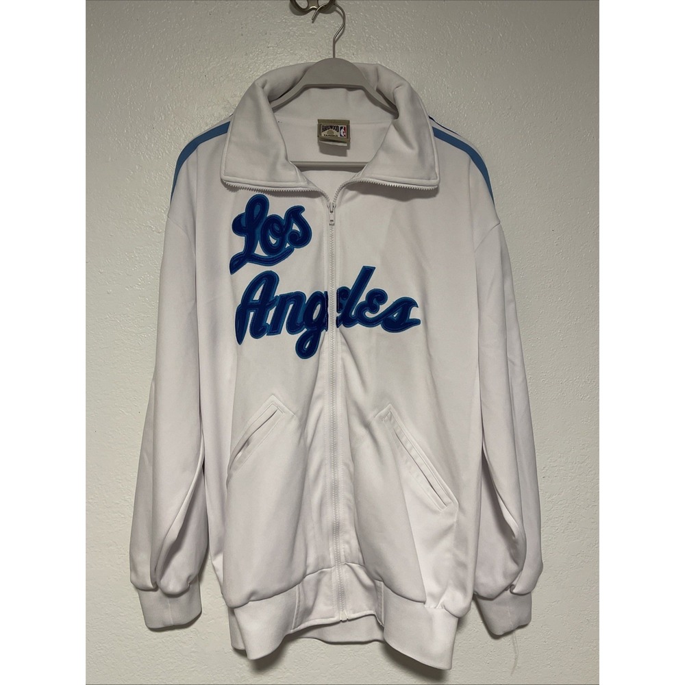 Majestic Hardwood Classics Los Angeles Lakers Throwback Jacket Large